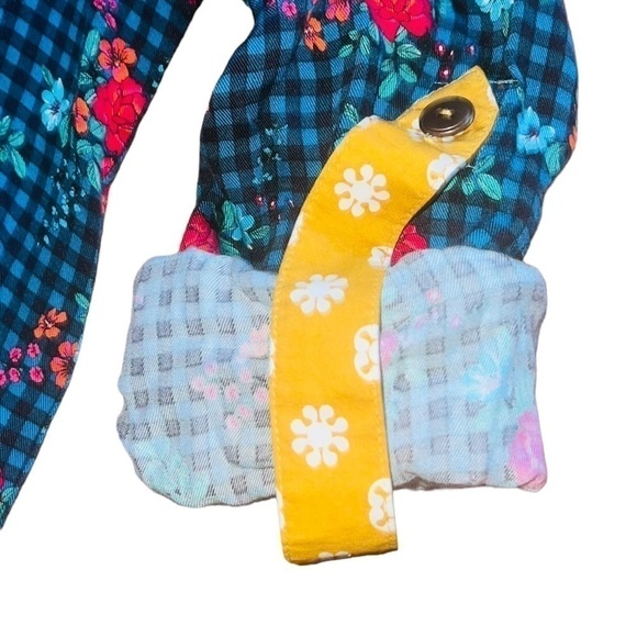 MATILDA Jane Check Floral Fa La La Dress~Duster Medium - Picture 5 of 7
